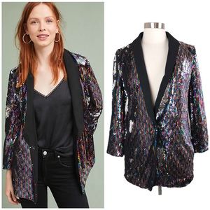Anthro. | Cartonnier Roza Flip Sequin Blazer